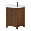 Custom image for Dark Walnut with Matte Black Trim / Giotto Quartz / No Mirror