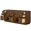 Custom image for Dark Oak with Matte Black Trim / No Mirror