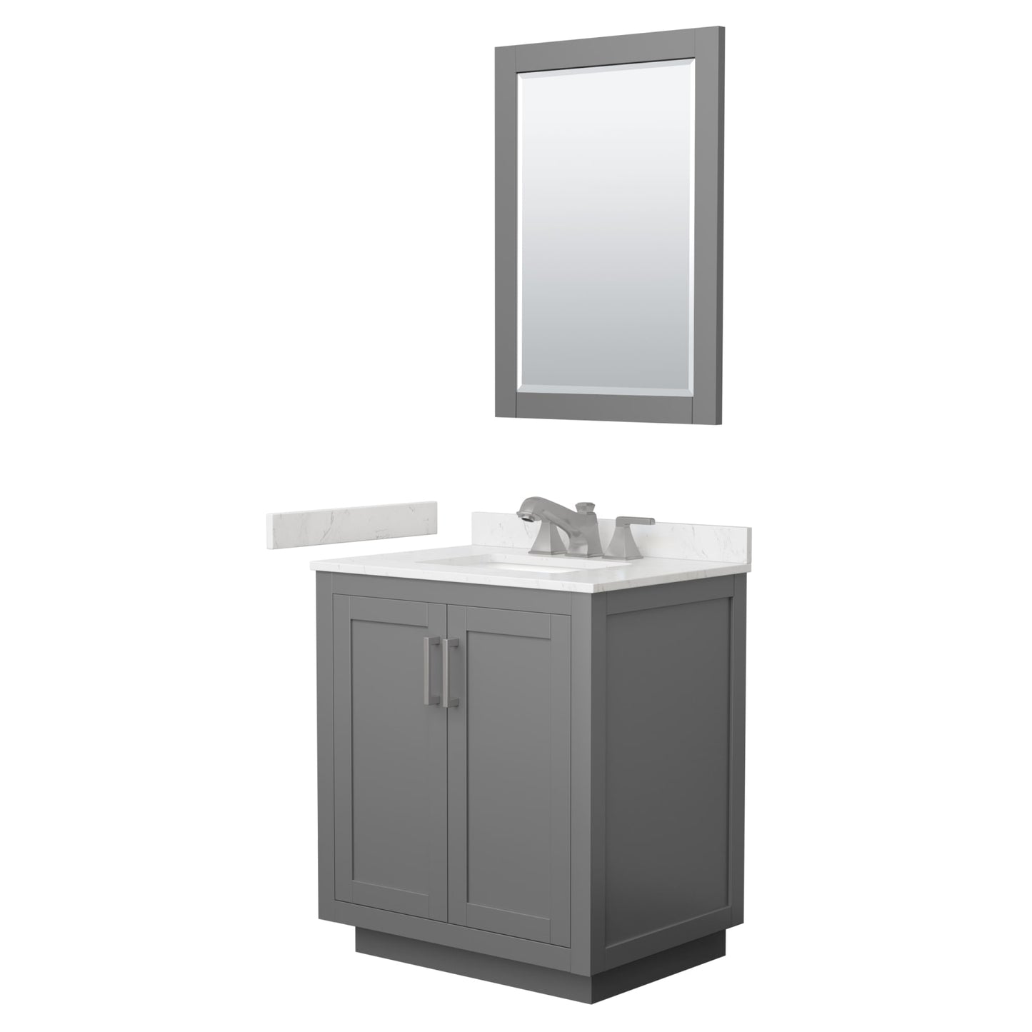 Miranda Bathroom Vanity with Countertop 30 inch Single Sink 3-hole Faucet Setup