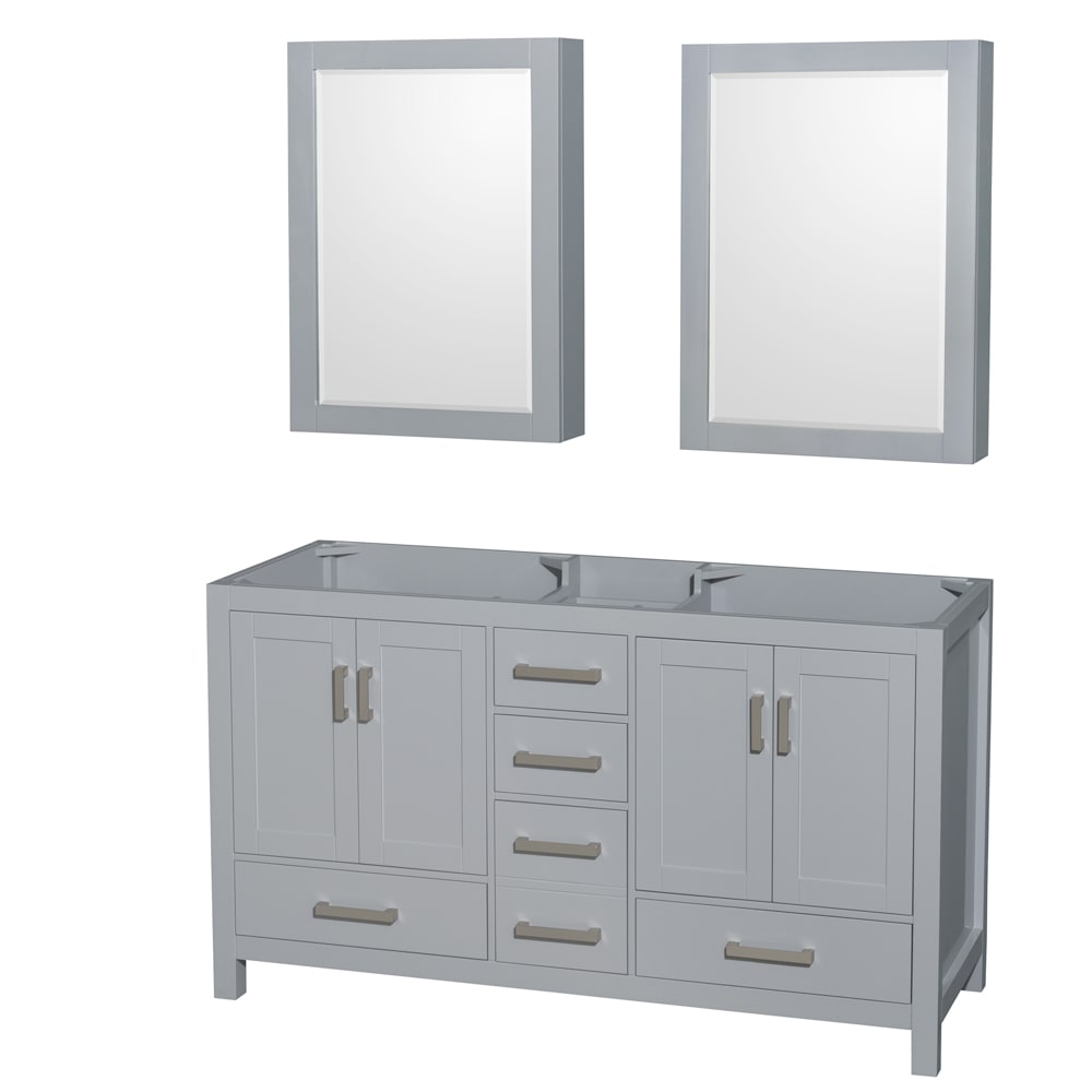 Sheffield Bathroom Vanity Cabinet 60 inch Double Sink