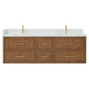 Custom image for Toasted Walnut with Satin Bronze Trim / Giotto Quartz / No Mirror