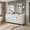Custom image for White with Matte Black Trim / White Quartz / No Mirror