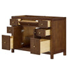 Custom image for Dark Walnut with Brushed Gold Trim / No Mirror