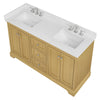 Custom image for Honey Oak with Polished Chrome Trim / White Quartz / No Mirror