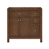 Custom image for Dark Walnut with Brushed Gold Trim / No Mirror