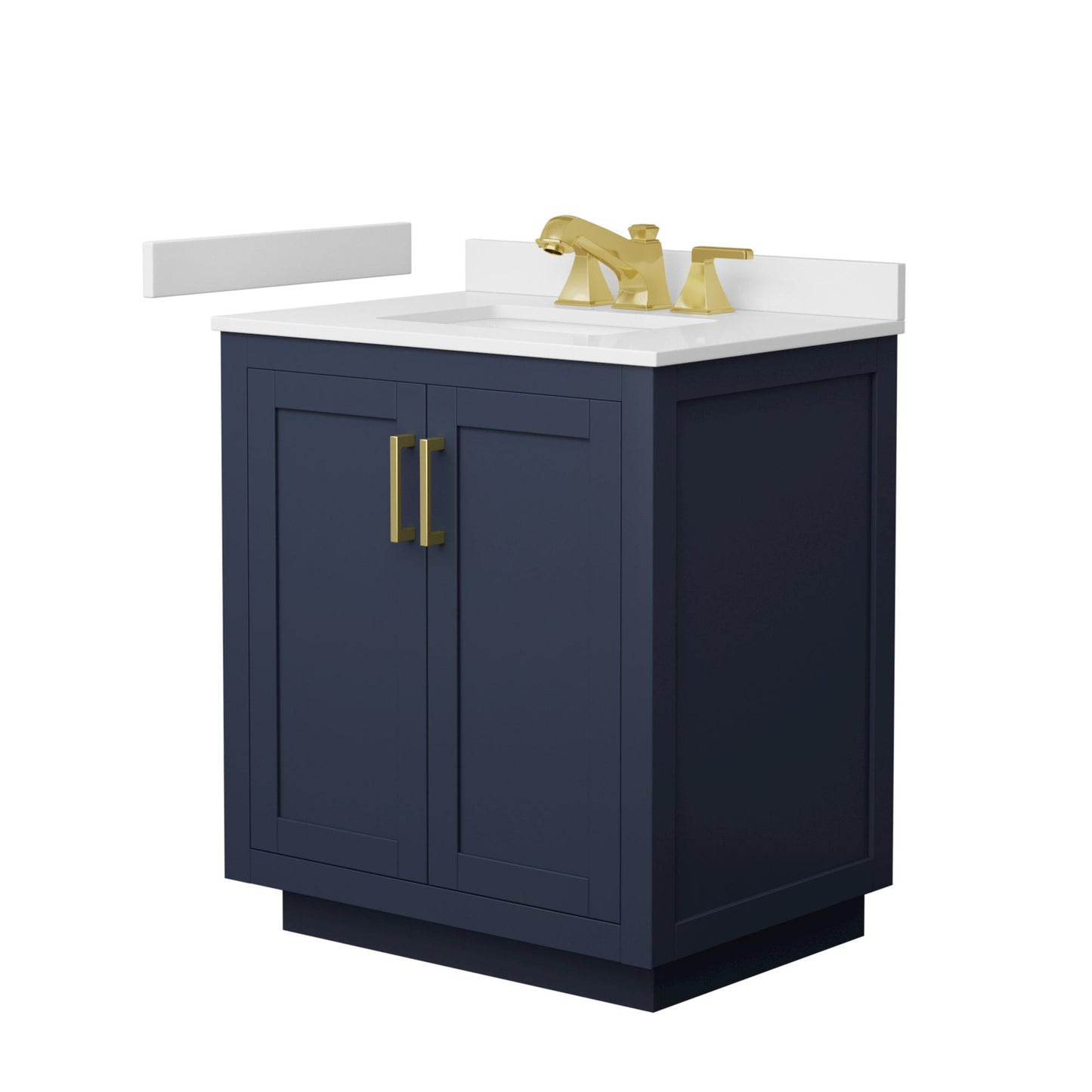 Miranda Bathroom Vanity with Countertop 30 inch Single Sink 3-hole Faucet Setup