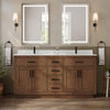 Custom image for Dark Oak with Matte Black Trim / Giotto Quartz / No Mirror