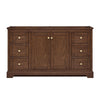 Custom image for Dark Walnut with Brushed Gold Trim / No Mirror