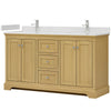 Custom image for Honey Oak with Polished Chrome Trim / Giotto Quartz / No Mirror