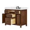 Custom image for Dark Walnut with Matte Black Trim / Giotto Quartz / No Mirror