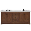 Custom image for Dark Walnut with Matte Black Trim / Carrara Cultured Marble / No Mirror