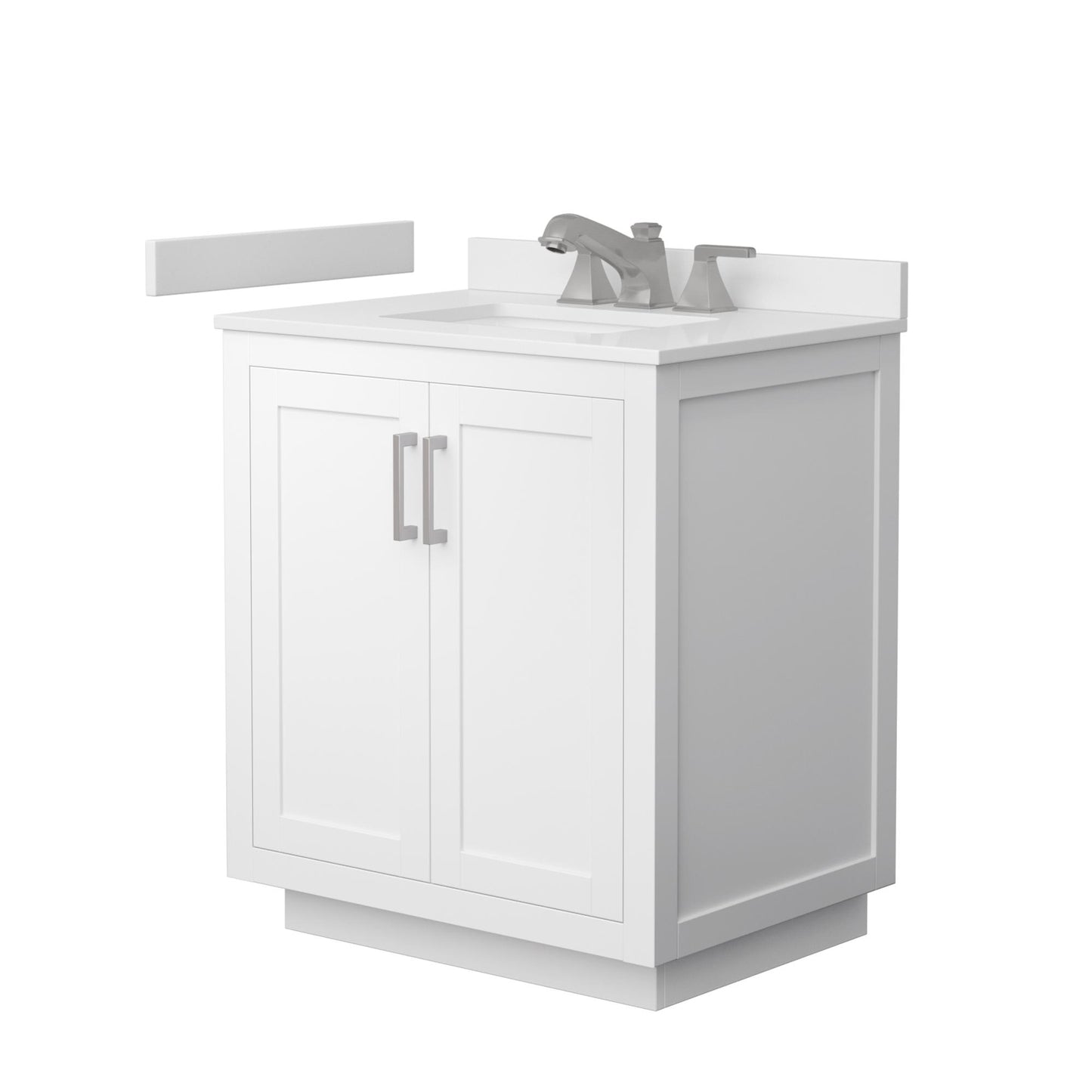 Miranda Bathroom Vanity with Countertop 30 inch Single Sink 3-hole Faucet Setup