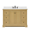 Custom image for Honey Oak with Matte Black Trim / White Cultured Marble / No Mirror