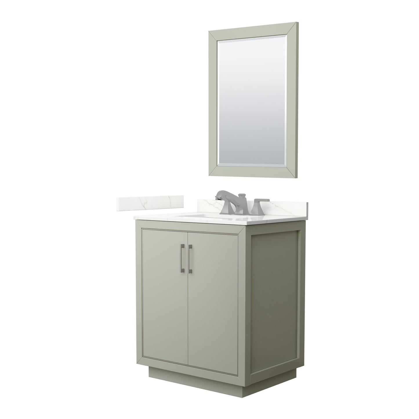 Icon Bathroom Vanity with Countertop 30 inch Single Sink 3-hole Faucet Setup
