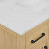 Custom image for Rift Oak with Matte Black Trim / Giotto Quartz / No Mirror