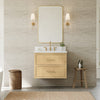 Custom image for Scandinavian Oak with Satin Bronze Trim / Giotto Quartz / No Mirror