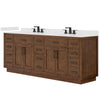 Custom image for Dark Oak with Matte Black Trim / Carrara Cultured Marble / No Mirror