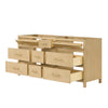 Custom image for Scandinavian Oak with Satin Bronze Trim / No Mirror