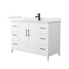 Custom image for White with Matte Black Trim / Giotto Quartz / No Mirror