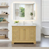 Custom image for Honey Oak with Polished Chrome Trim / Giotto Quartz / No Mirror