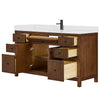 Custom image for Dark Walnut with Matte Black Trim / Giotto Quartz / No Mirror