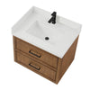 Custom image for Toasted Walnut with Matte Black Trim / Giotto Quartz / No Mirror