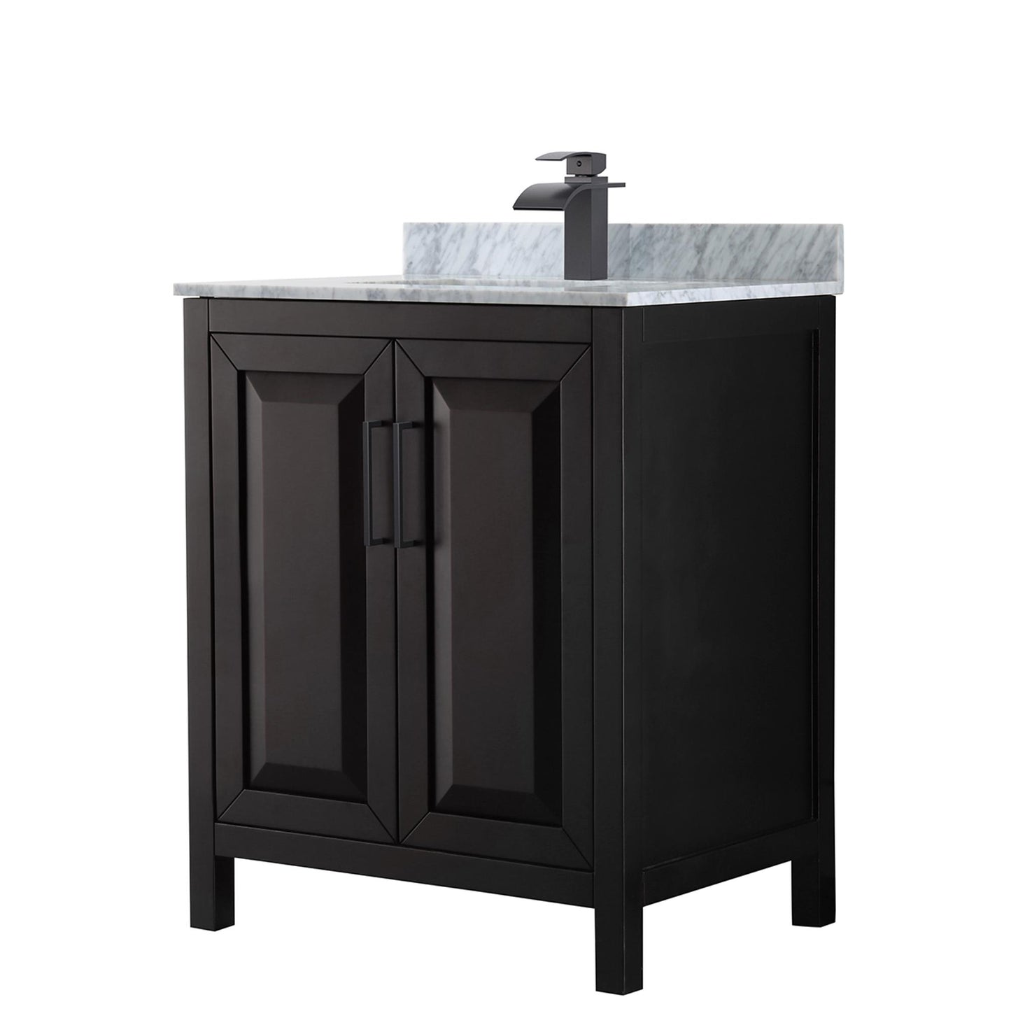 Daria Bathroom Vanity with Countertop 30 inch Single Sink Single hole Faucet Setup