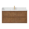 Custom image for Toasted Walnut with Satin Bronze Trim / Giotto Quartz / No Mirror