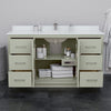 Custom image for Light Green with Brushed Nickel Trim / White Quartz / 58