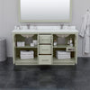 Custom image for Light Green with Brushed Nickel Trim / White Cultured Marble / No Mirror
