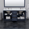 Custom image for Dark Blue with Brushed Nickel Trim / White Quartz / 70