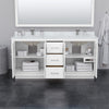 Custom image for White with Satin Bronze Trim / Giotto Quartz / No Mirror