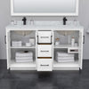 Custom image for White with Brushed Nickel Trim / White Quartz / 58
