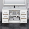 Custom image for White with Brushed Nickel Trim / White Quartz / 58