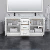 Custom image for White with Brushed Nickel Trim / Giotto Quartz / No Mirror