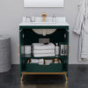Custom image for Green with Satin Bronze Trim / No Mirror