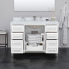 Custom image for White with Matte Black Trim / Carrara Cultured Marble / No Mirror