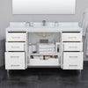Custom image for White with Matte Black Trim / White Quartz / No Mirror