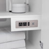 Custom image for White with Satin Bronze Trim / Giotto Quartz / No Mirror