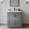 Custom image for Dark Gray with Matte Black Trim / Carrara Cultured Marble / 24