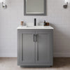 Custom image for Dark Gray with Matte Black Trim / White Quartz / No Mirror