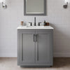 Custom image for Dark Gray with Matte Black Trim / White Quartz / 24
