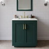 Custom image for Green with Brushed Gold Trim / Giotto Quartz / No Mirror