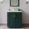 Custom image for Green with Brushed Gold Trim / White Quartz / 24