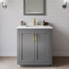 Custom image for Dark Gray with Brushed Gold Trim / Giotto Quartz / No Mirror