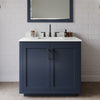 Custom image for Dark Blue with Matte Black Trim / White Quartz / 34