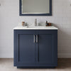 Custom image for Dark Blue with Brushed Nickel Trim / Giotto Quartz / 34