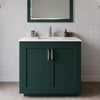 Custom image for Green with Brushed Nickel Trim / Giotto Quartz / 34