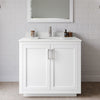 Custom image for White with Brushed Nickel Trim / White Quartz / 34