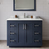 Custom image for Dark Blue with Brushed Nickel Trim / Giotto Quartz / 34